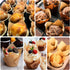 120 Counts Natural Tulip Cupcake Liners for Baking, Food Grade Parchment Paper Muffin Holders, Greaseproof