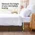 Utopia Bedding Queen Bed Skirt, Soft Quadruple Pleated Ruffle, 16 Inch Tailored Drop, Hotel Quality (Brown)