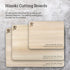 Shun Cutlery Small Hinoki Cutting Board, 10.75" x 8.25" Wooden Japanese Chopping Board for Kitchen