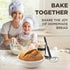 Set Sourdough Starter Kit for Beginners Complete Bread Baking with Banneton Basket, Jar, Lame & Tools Easy Homemade