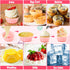 R HORSE 42Pcs Silicone Baking Molds, Pumpkin Silicone Cups, Non-Stick Muffins Mould, Reusable Cupcake Wrapper Molds
