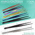 O'Creme 12 Inch Stainless Steel Precision Kitchen Culinary Tweezer Tongs Silver.