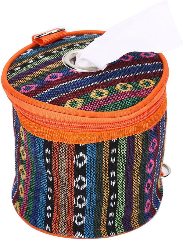 Tissue Holder Toilet Paper Storage Holder, Outdoor Hiking Roll Paper Hanging Cover Wipes Box Case Holder with Hook for