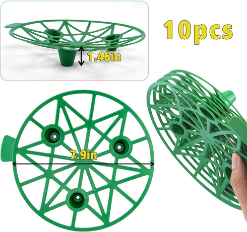 (10, Plant Melon Supports Cages Cradles Trellis for Watermelon, Cantaloupe, Pumpkins, Strawberries Avoid Ground Rot