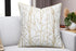 VAGMINE 20x20 Embroidered Botanical Accent Pillow Cover Ivory Cotton Square Cushion Cover for Farmhouse Chair & Couch