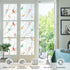 Coavas Window Privacy Film - Decorative Bird Stained Glass Window Film for Bathroom, Frosted Glass Cling - 17.5" x 78.7"