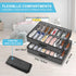 Closet, 32 Set 2 Under Bed Shoe Storage Organizer for Pairs Sturdy Underbed Shoe Storage Boxes Bins Container Foldable