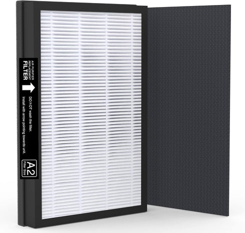A2 H13 True HEPA Replacement Filter, Compatible with Filtrete 3M Room Air Purifier, 1-Pack