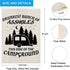 ZJXHPO Funny Camping Garden Flag Drunkest Bunch Of Assholes This Side Of The Campground Outdoor Flag Camping Lover Gift Travel Trailer Flag (Assholes)