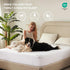 6-18 inches, BEDLORE Waterproof Mattress Protector, King Size Noiseless Mattress Pad with Deep Pocket Fitted Up to Soft