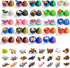 24 Pcs Mini 3D Printed Animals in Sparkle Eggs - 1.5-2 Inch