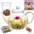 Teabloom Stovetop & Microwave Safe Glass Teapot with Removable Loose Tea Glass
