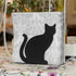 SOFFEE DESIGN Iron Vertical Cat Napkin Holder, Animal Shadow Napkin Stand Convenient Desktop Storage Decoration, Adorable Paper Towel Dispenser for Kitchen Countertops, Dining Table, Sitting Kitty