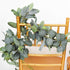 DearHouse 6.2 Feet Eucalyptus Garland, Artificial Silk Eucalyptus Leaves Vines Handmade Garland for Wedding Home