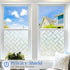 Coavas Non-Adhesive Frosted Glass Window Film & Privacy Film for Home & Office - 17.7"x78.7" (Easy DIY Installation)