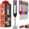 Powerful 500 Watt Immersion Blender, Electric Hand Blender with Turbo Mode, Detachable Base for Smoothies and Puree