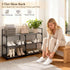 Gmrithaf 3 Closet,Entryway,Dorm,Garage,Corridor, 33.8" 3 Shoe Rack - Tier Shoe Organizer Storage Rack with Metal Tubes