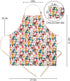 Cute Apron with 2 Pockets for Women - Adjustable Cotton Cooking Baking Apron, Use as Kitchen, Chef, or Garden Apron