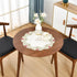 2 Pack 20 Inch Wolkemer Small Round Doily Embroidered Place Mat Lace Table Topper Vintage Beige End Table Cover