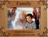 Family Where Life Begins And Love Never Ends - Engraved Natural Wood Photo Frame, Fits 5x7 Horizontal Portrait