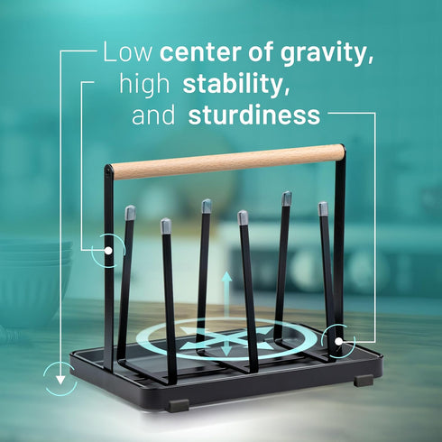 D&D Living All-in-One Bottle Holder for SodaStream - Drying Rack for Bottles of All Kinds: Duo, Crystal, Easy, Drinking