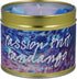 Bomb Cosmetics Passionfruit Fandango Scented Tin Candle, Passionfruit & Citrus Zest Fragrance, 30-35 Hour Burn