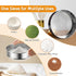 Gurlideo 3PCS 8 Inch 60 Mesh,6 Inch 40 4Inch 40Mesh Sieve Fine Mesh with brush, Stainless Steel Round Sifter