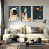 XLXARTQN 3Pcs Astronaut Wall art Nursery Space Adventure Posters Prints Rocketship Wall Decor Explore Dream Galaxy
