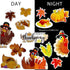 Whaline 20Pcs Fall Thanksgiving Reflective Car Magnets, Autumn Refrigerator Magnetic Stickers, Turkey Pumpkin Maple