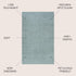 4' (SEU100S-4R) JONATHAN Y Haze Solid Low-Pile Aqua Blue Round Indoor Area Rug, Coastal,Bohemian,Minimalist,Classic