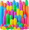 JOYIN 50 PCS 2.3" Easter Eggs, Empty Plastic Eggs Fillable Colorful Bright