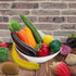 Meiwlong 16 Pcs Fake Vegetables,Realistic Artificial Vegetable and Fruits for Decoration,Fake Veggies Garlic Eggplant