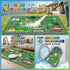 2.5x4 Car Rug Play Mat - Green Road Rug for Kids Boys Room, Fun Race Track Traffic Road Carpet for Boys Playmat