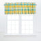C&F Home Citrus Mist Gingham Checkered 100% Cotton Single Window Valance Curtain 16" x 72"
