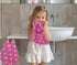 ORIGINAL KIDS 12 Pack Set 100% 12x12 inches Wash Cloth - Bath Time Hearts Washcloth - Cotton Jacquard Colorful