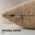 Cozy 12 20 Inch,Taupe Foindtower Textured Boucle Throw Pillow Covers Accent Solid Lumbar Pillow Cases Soft Decorative