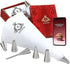 KITCHTIC Piping Bag Set, 6 Pieces Large Reusable Cotton, Includes Nozzles, Adapter, Cleaning Brush & E-Book