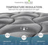 SLEEP ZONE Extra Long Twin Cooling Mattress Topper for College Dorm, Premium Zoned Cool Mattress Pad Cover