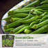 Packet 3 Pack Survival Garden Seeds - Emerald Okra Seed for Planting - with Instructions to Plant and Grow Tender