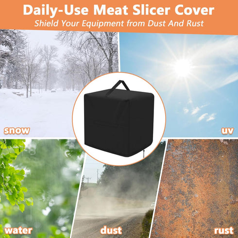 Meat Slicer Cover, Compatible with BESWOOD and VEVOR Meat Slicers, Fits 8"/10"/12" Machines for Home/Commercial -
