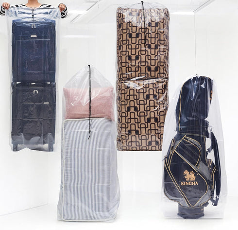 Big Plastic Bags Multi-Purpose Drawstring Bag Set, Reusable for Household Organizing