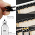 Pack 25 BIHRTC of Black Curtain Clips String Light Hangers Small Metal Wire Holder for Hanging Camper Awning Light
