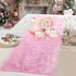 12x36 inch, Pink Table Runner Soft Fluffy Faux Fur Dresser Scarf for Bedroom, Coffee Table, Small Nightstand Cover