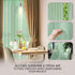 Oakias Green Sheer Curtains, 2 Panels Set 54" W x 84" L, 84 Inches Long Rod Pocket Voile Curtains for Living Room &