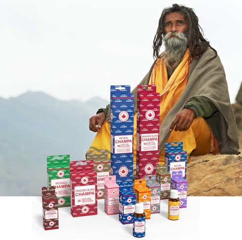 Vanilla Champa 11" Incense Sticks Pack of 20 Each Long Lasting Aroma Stick Lasts 60+ Minutes Pure Ingredients Make These Agarbathi Perfect for Environmental Scenting and Aromatherapy by Natural Champa