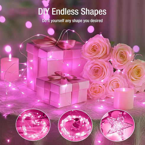 6 Pack 7ft 20 3 Fairy Lights Battery Operated - Led Twinkle Lights Modes, Bulk Mini String Light Waterproof for Mason