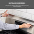 30" StoveShelf Length Stainless Steel Finish Magnetic Shelf for Kitchen Stove - Kitchen Storage Solution with Zero
