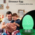 MTDYHY 4 in1, 11 Dinosaur Egg Kids Clock/Decorative Lamp/Night Light/Bluetooth Speaker/White Noise Lullaby Machine