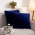 XeGe Faux Fur Throw Pillow Covers, Shaggy Fluffy Cushion Covers, Set of 2 Decorative Pillow Shams for Sofa Bed