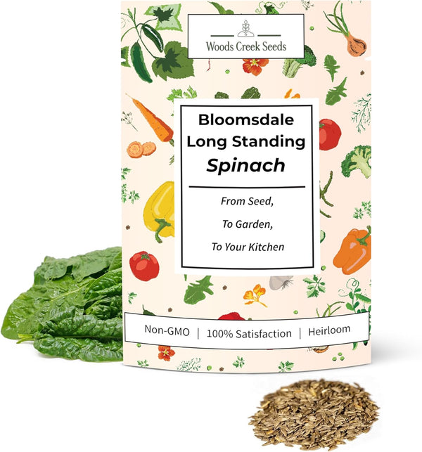 Bloomsdale Long Standing Spinach Seeds for Planting Heirloom Spinach Seeds for Home